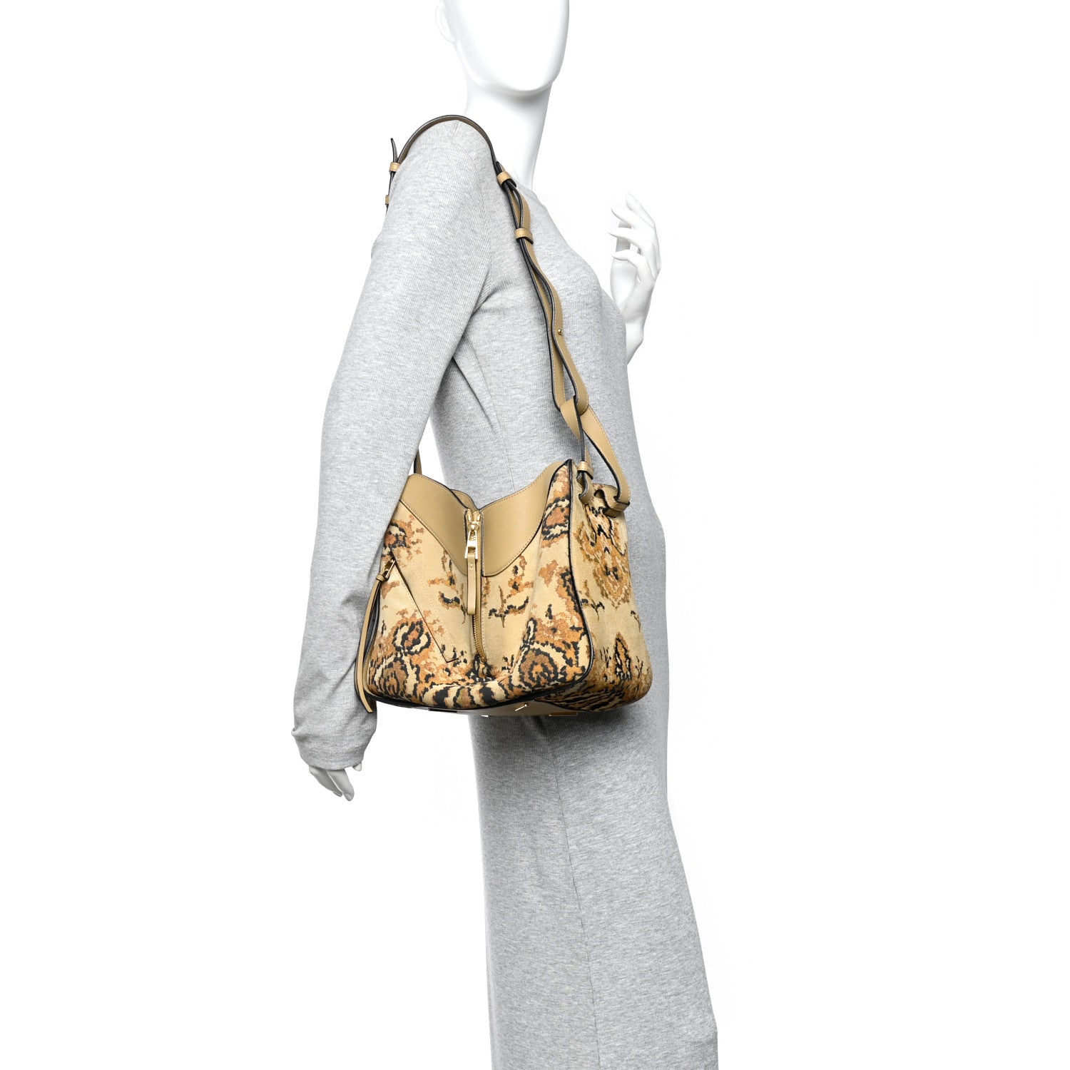 Loewe Suede Tapestry Small Hammock Shoulder Bag Multicolor 2 of 10