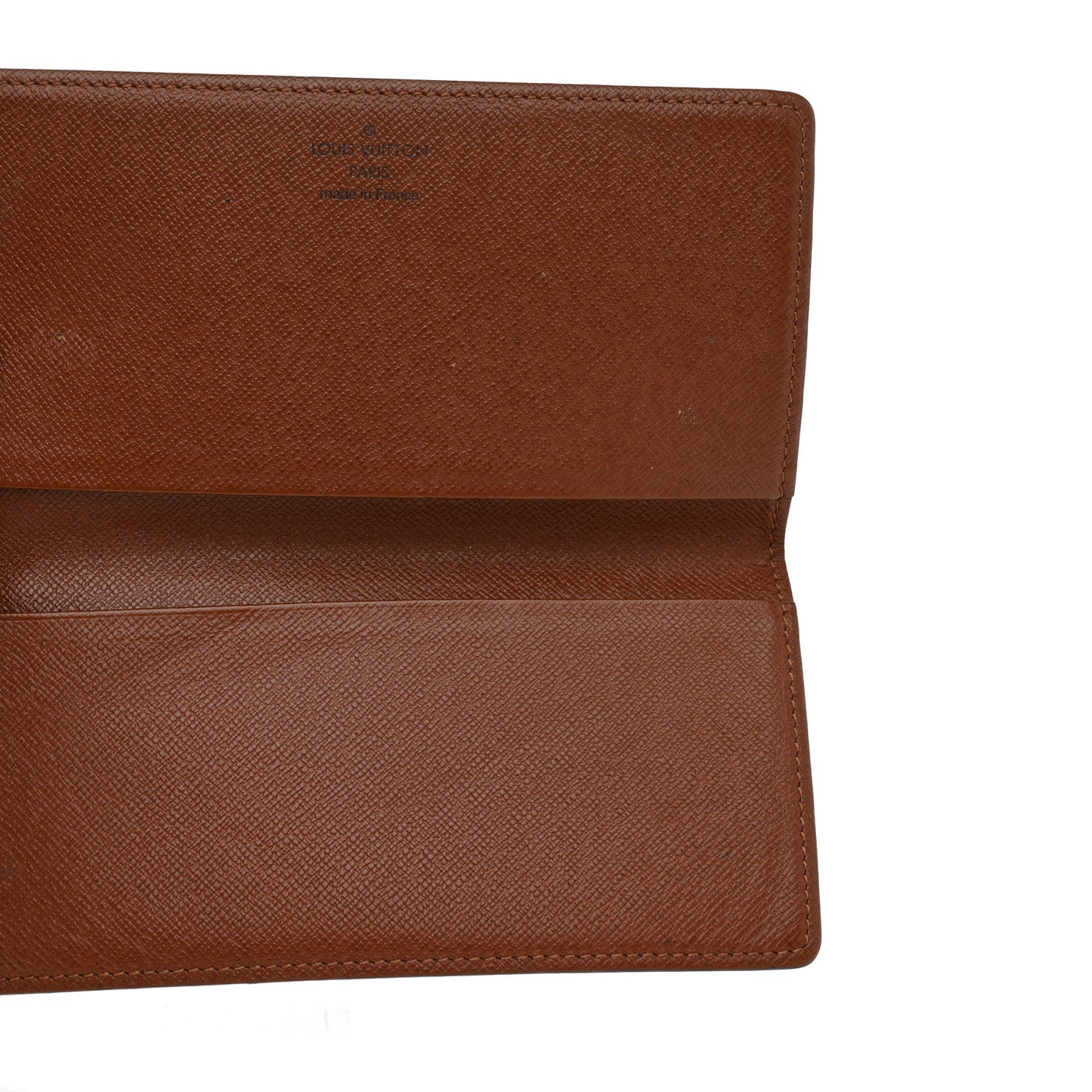 Monogram Simple Checkbook Holder Wallet