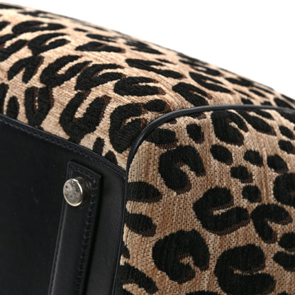 Louis Vuitton Jacquard Velvet Leopard Print Stephen Sprouse North South Bag Black 11 of 14