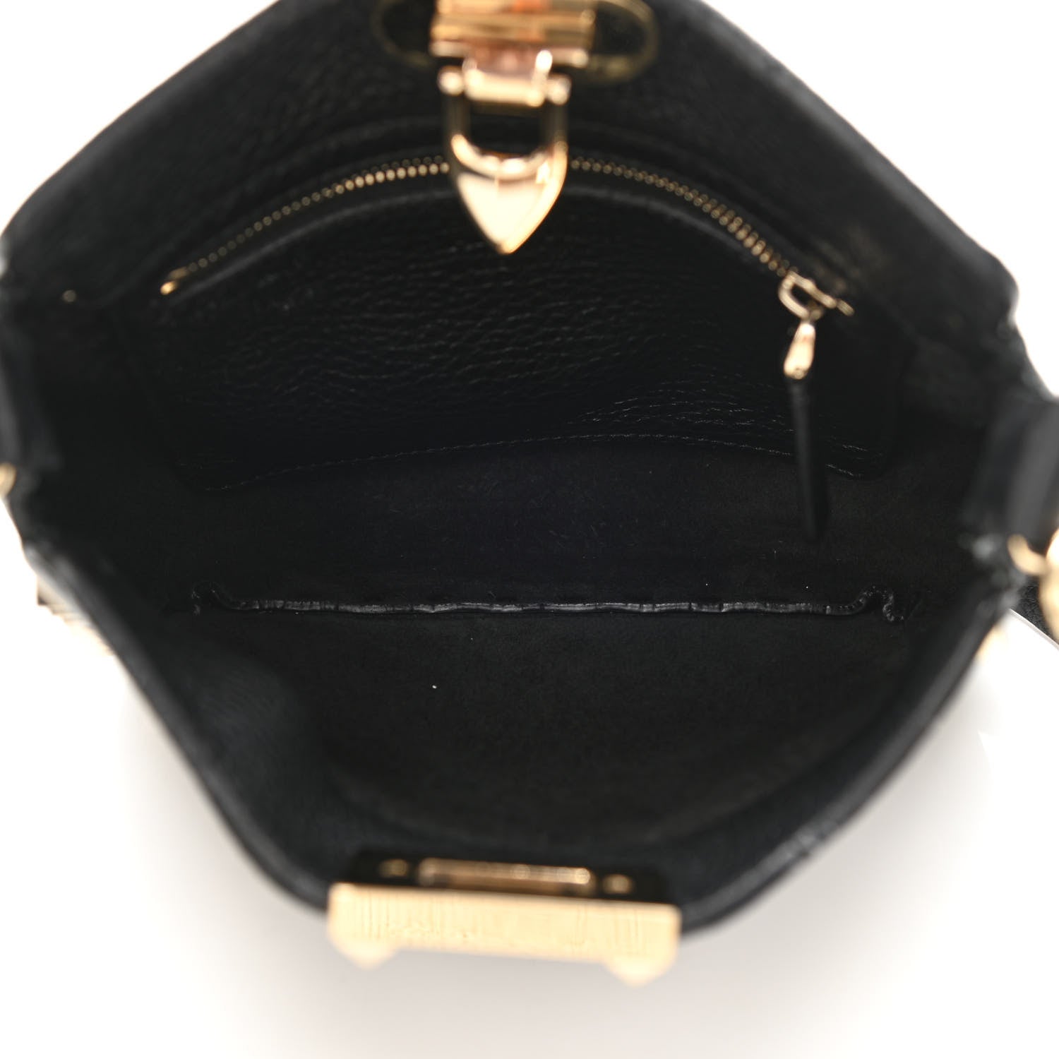Valentino Garavani Pebbled Calfskin Mini Rockstud Flip-Lock Messenger Bag Black 5 of 14