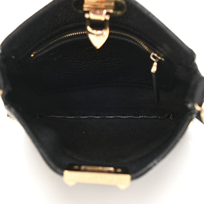 Valentino Garavani Pebbled Calfskin Mini Rockstud Flip-Lock Messenger Bag Black 5 of 14