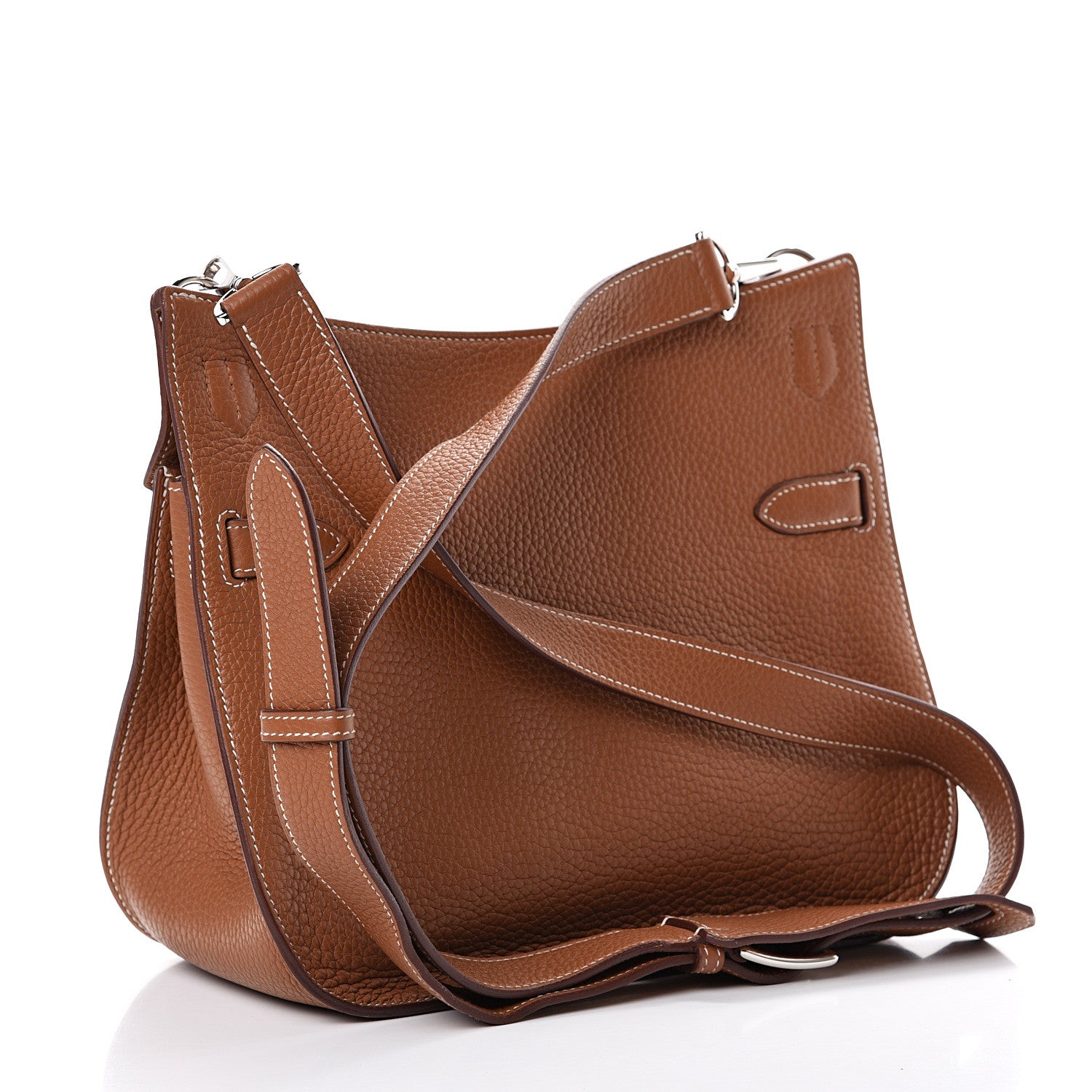 Hermes Taurillon Clemence Jypsiere 28 Gold 2 of 17