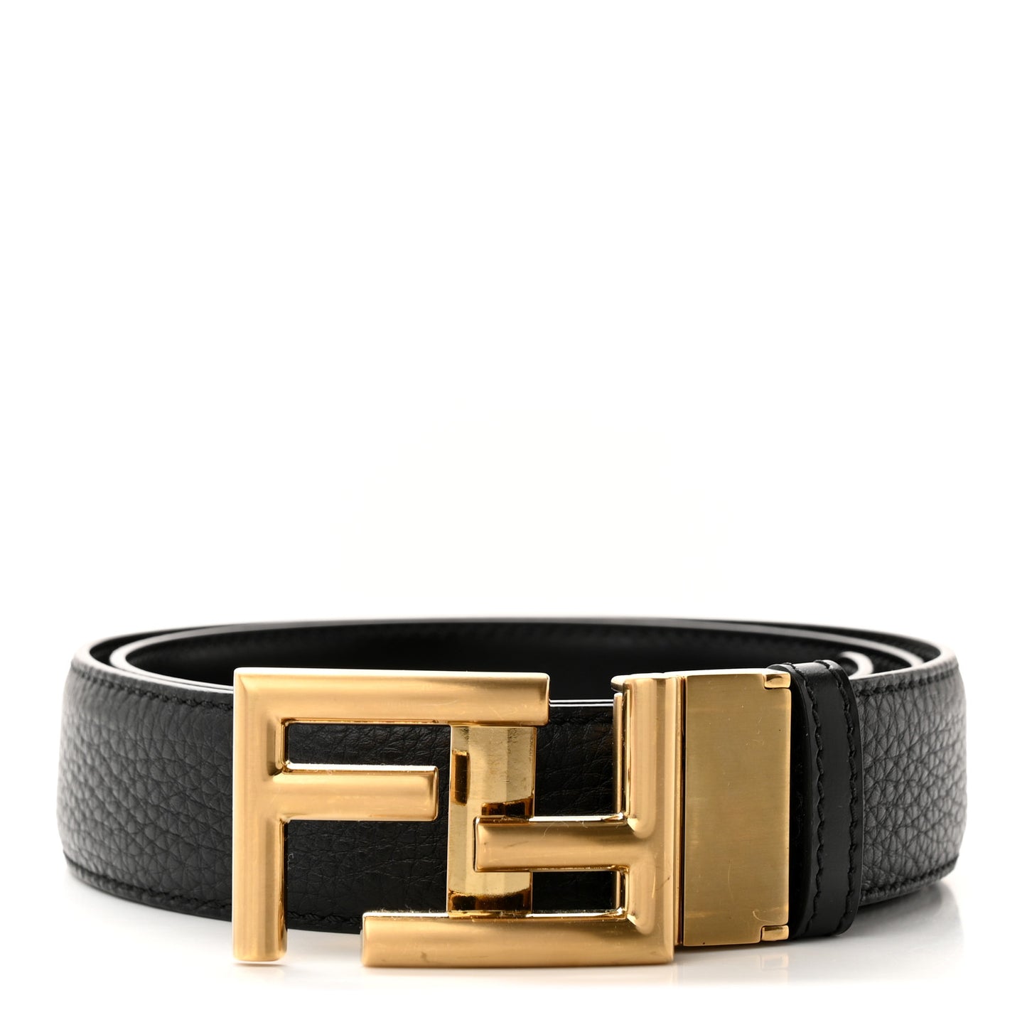 Cuoio Romano FF Buckle Belt 120 48 Black