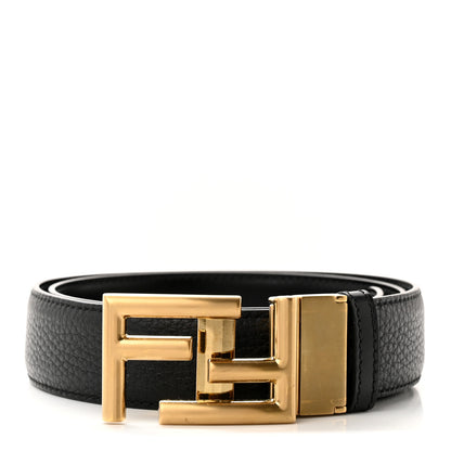 Fendi Cuoio Romano FF Buckle Belt 120 48 Black 1 of 8