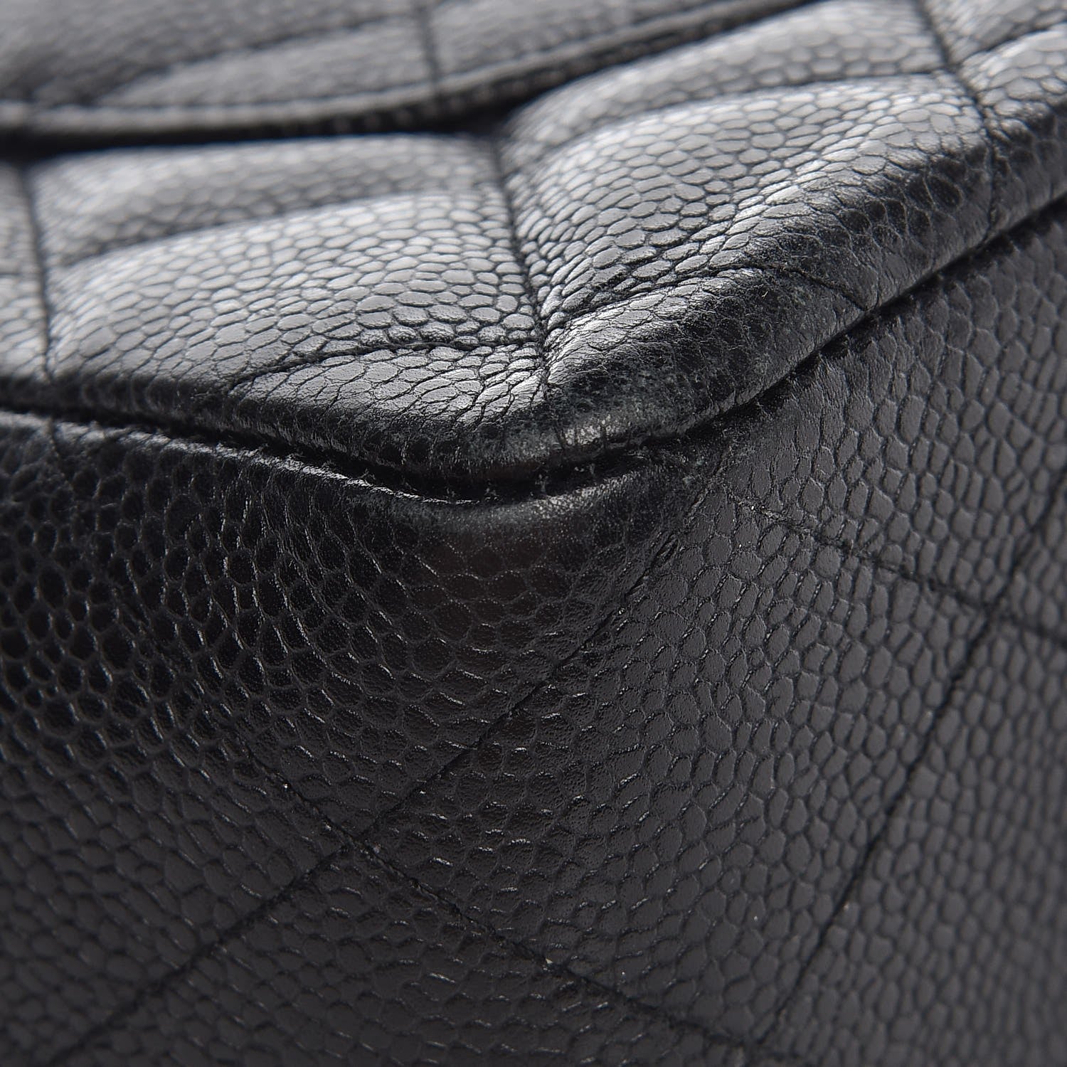 Chanel Caviar Quilted Jumbo Single Flap Black 10 of 13