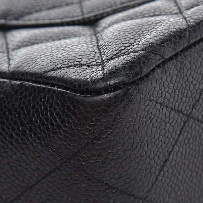Chanel Caviar Quilted Jumbo Single Flap Black 10 of 13