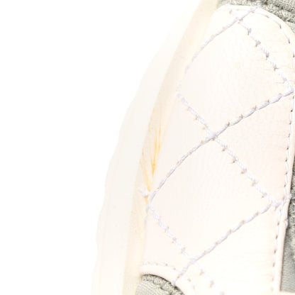 Chanel Goatskin Fabric TPU Gladiator Sandals 37 White Light Grey Navy Blue 11 of 18