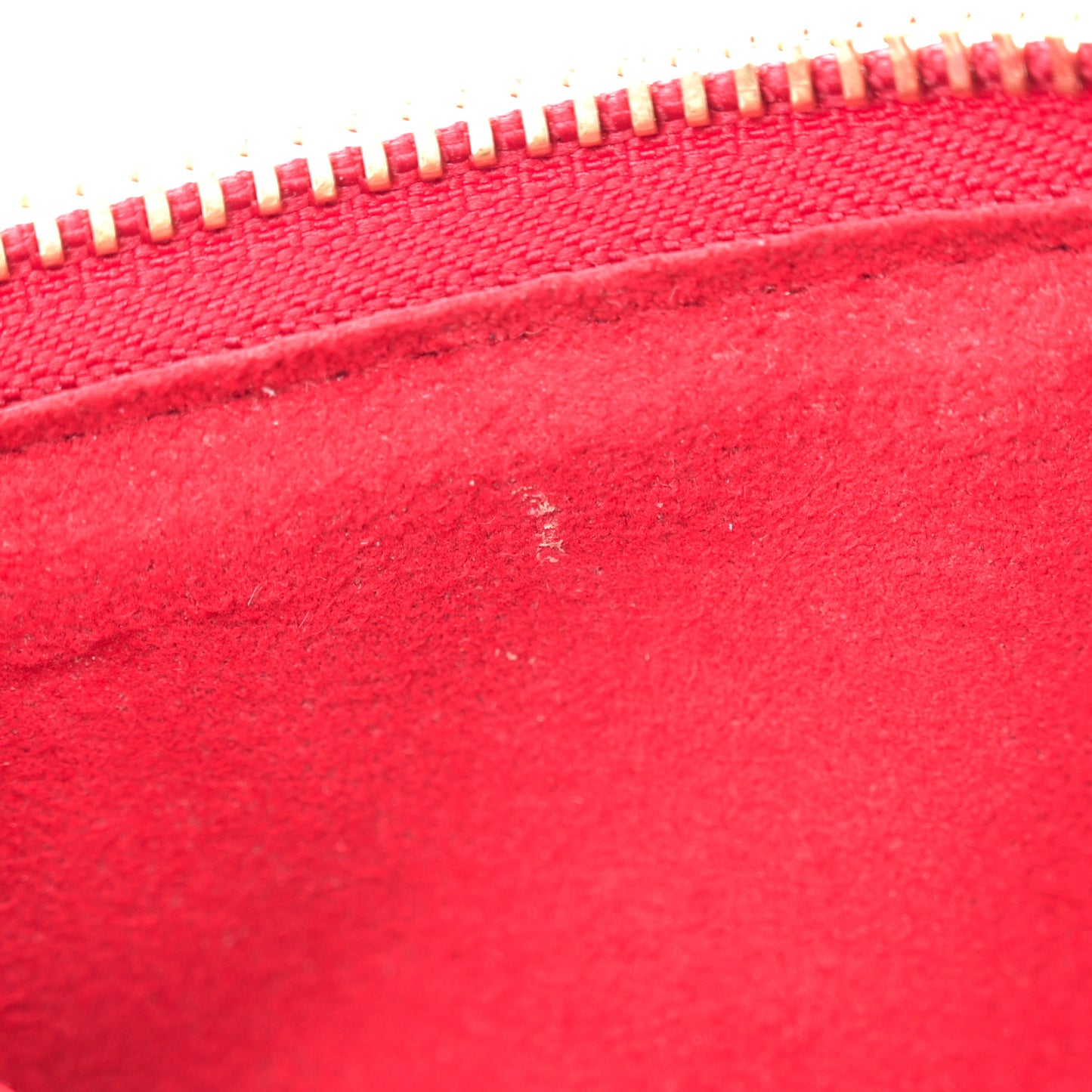 Mother of Pearl Lambskin Embossed Monogram Coussin BB Red Green