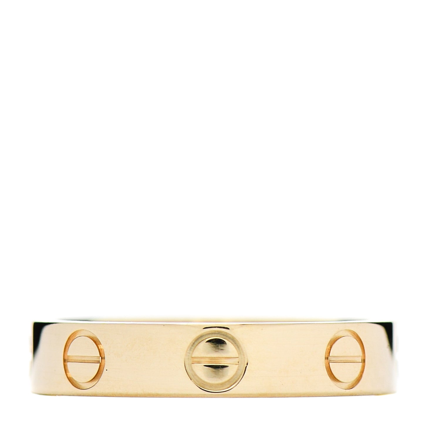 18K Yellow Gold 3.5mm LOVE Wedding Band Ring 50 5.25