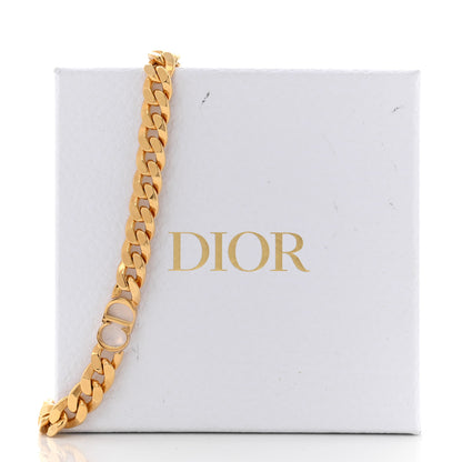 Christian Dior Metal Danseuse Etoile Chain Choker Necklace Gold 7 of 7