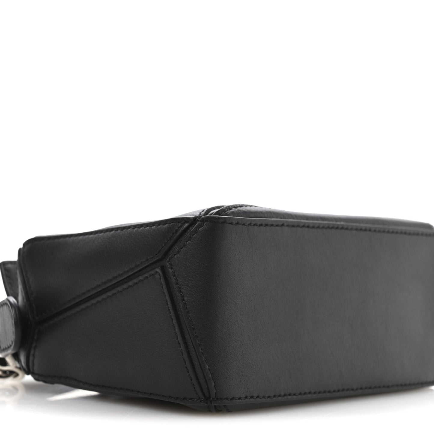 Calfskin LED Mini Puzzle Bag Black
