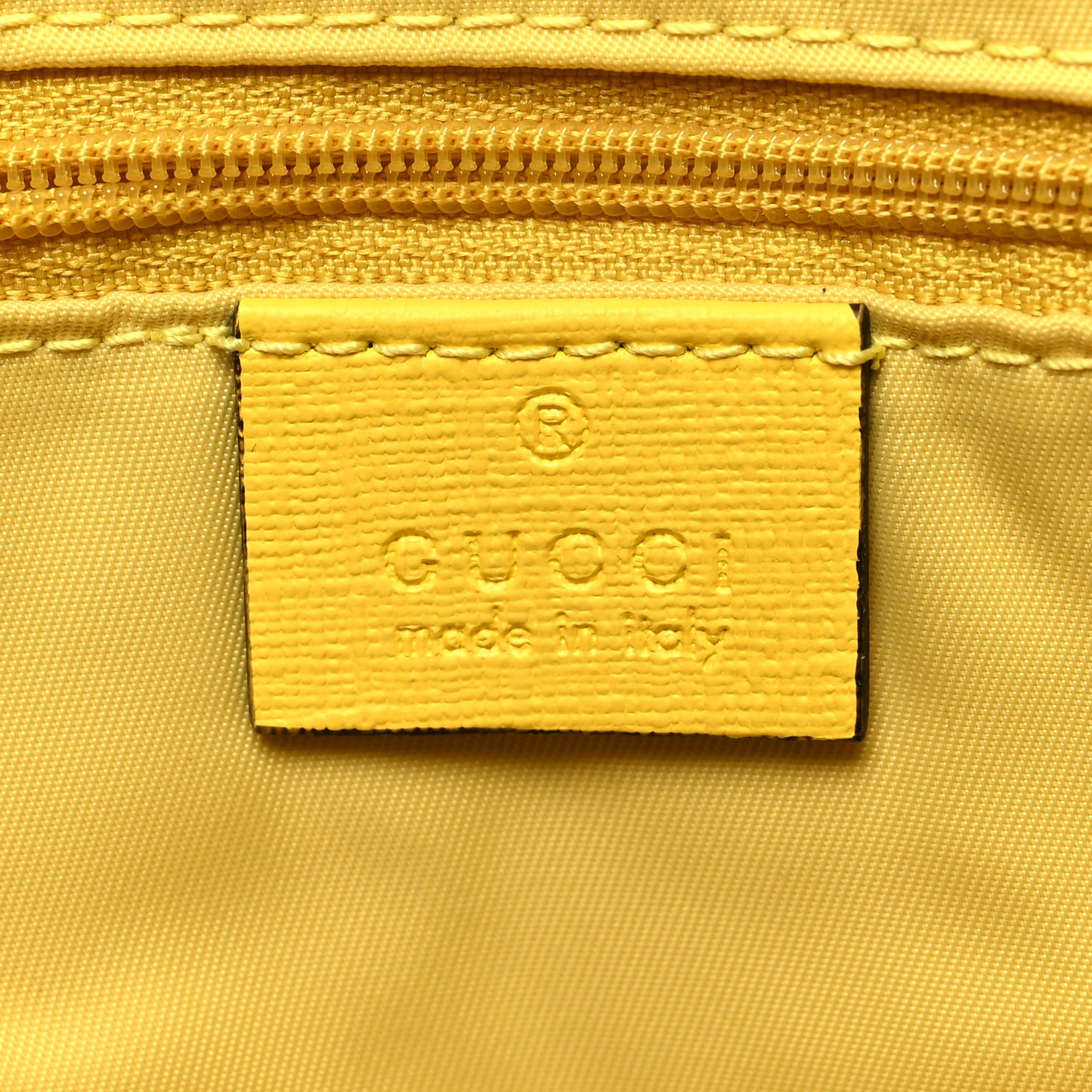 GG Supreme Monogram Cats Childrens Backpack Yellow