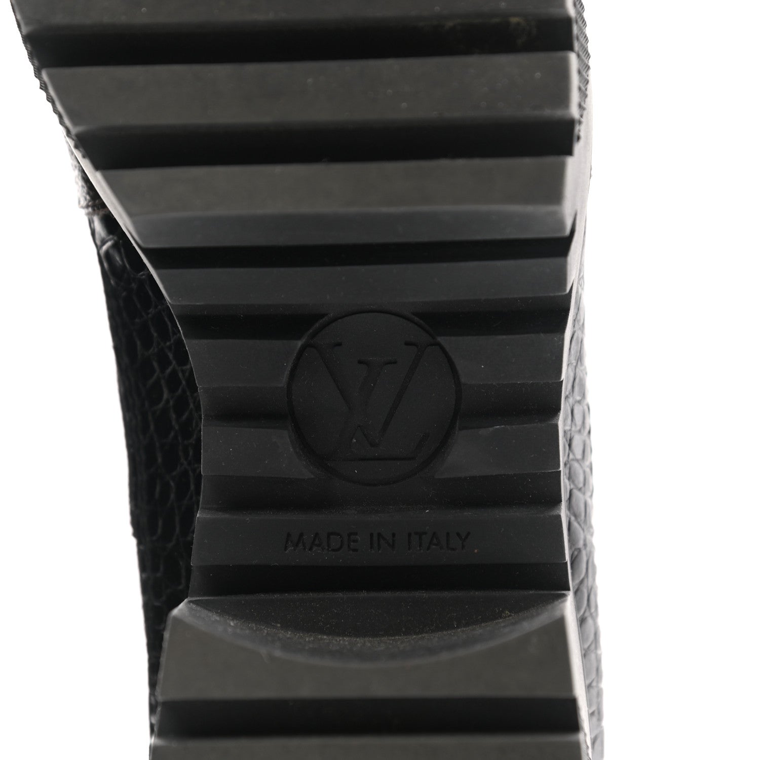 Louis Vuitton Suede Calfskin Monogram Laureate Platform Desert Boots 38 Black 6 of 9