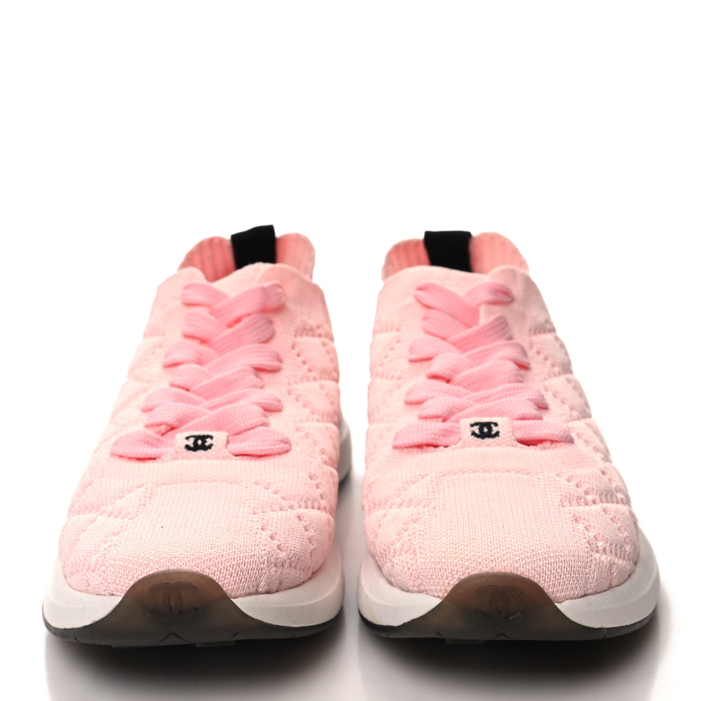 Mixed Fibers Quilted Womens CC Sneakers 37.5 Light Pink