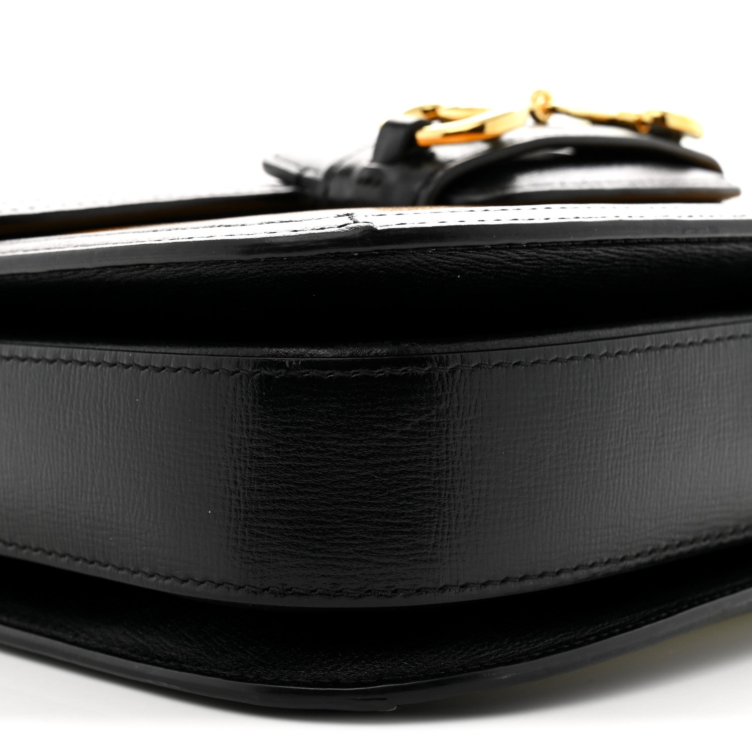 Gucci Azalea Calfskin Tri-Color Horsebit 1955 Shoulder Bag Mystic White Sun Oil Black 9 of 11