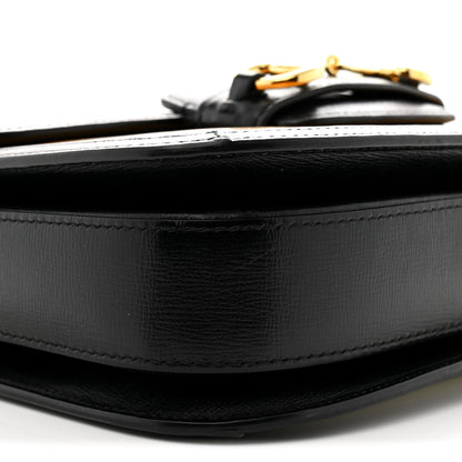 Gucci Azalea Calfskin Tri-Color Horsebit 1955 Shoulder Bag Mystic White Sun Oil Black 9 of 11