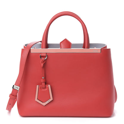 Fendi Vitello Dolce Century Petite 2Jours Tote Fiamma Ardesia 1 of 9