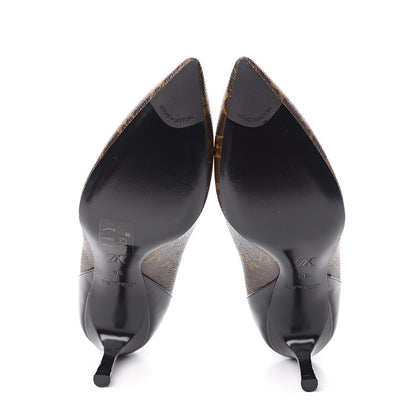 Louis Vuitton Monogram Cherie Pumps 36 Black 5 of 13