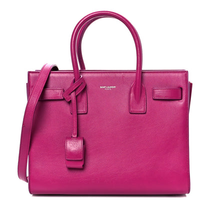 Saint Laurent Calfskin Baby Sac De Jour Fuchsia 1 of 10