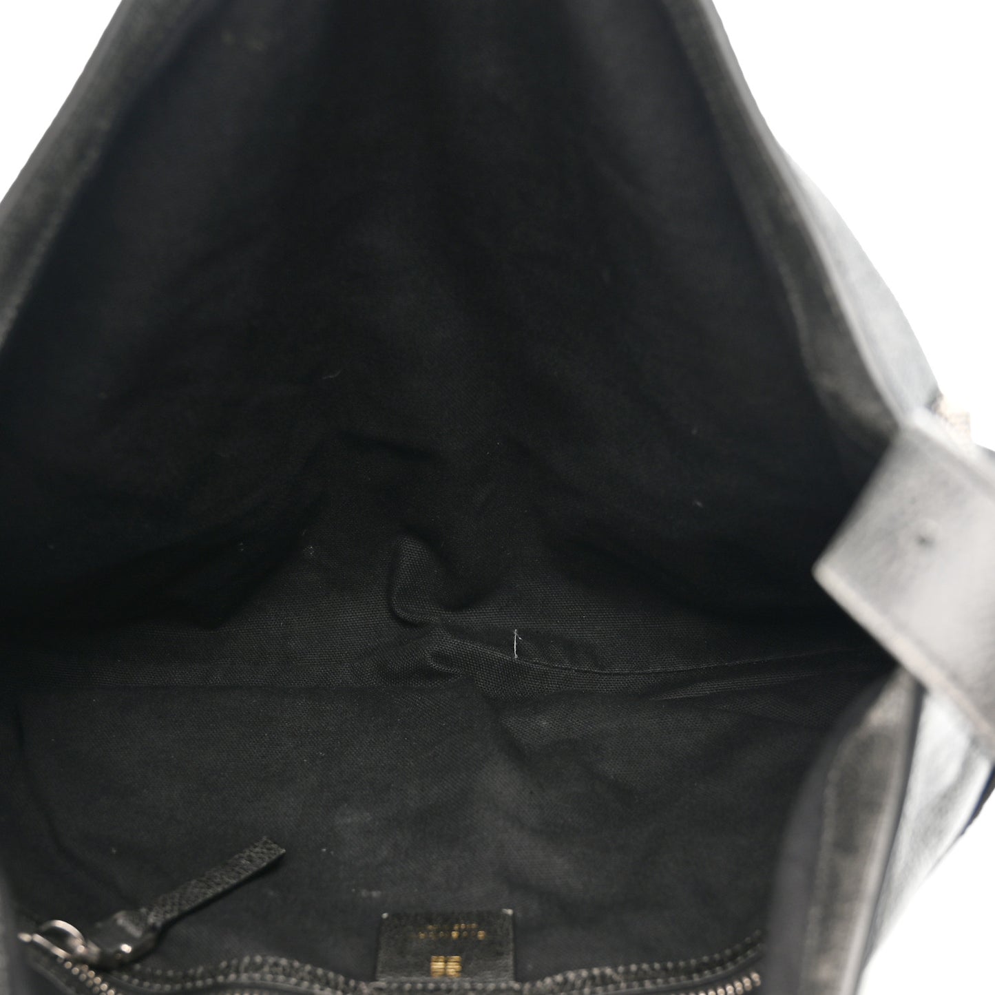 Aged Calfskin Medium Voyou Boyfriend Bag Black