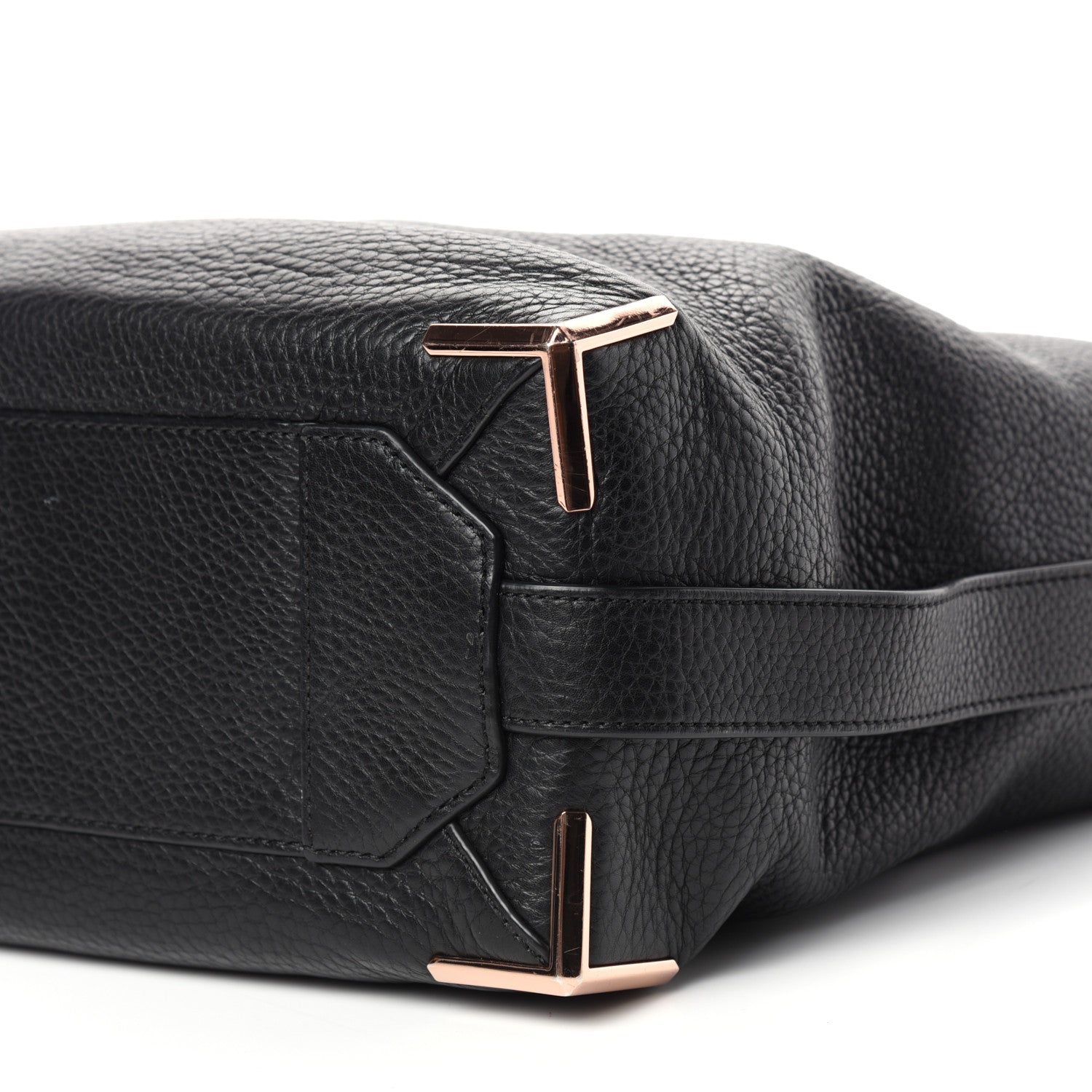 Alexander Wang Pebbled Calfskin Prisma Skeletal Hobo Black Rose Gold Hardware 8 of 9