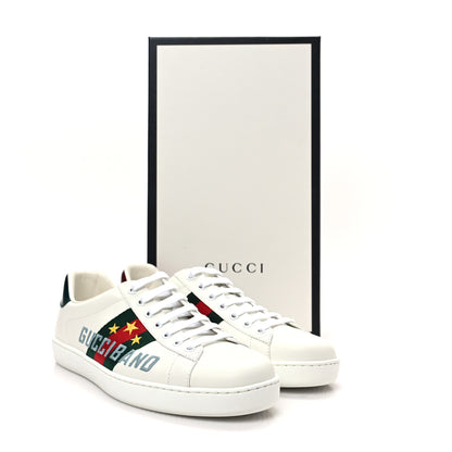 Gucci Calfskin Web Mens Gucci Band Ace Sneakers 8.5 White 9 of 9