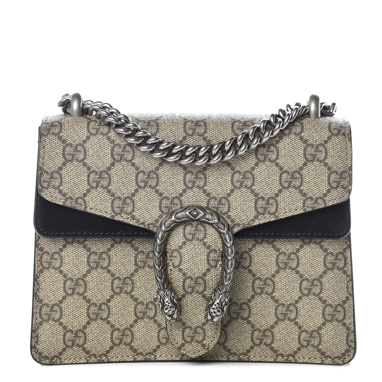 GG Supreme Monogram Mini Dionysus Shoulder Bag Black