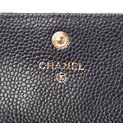 Chanel Caviar Quilted Flap Card Holder Black 7 of 14