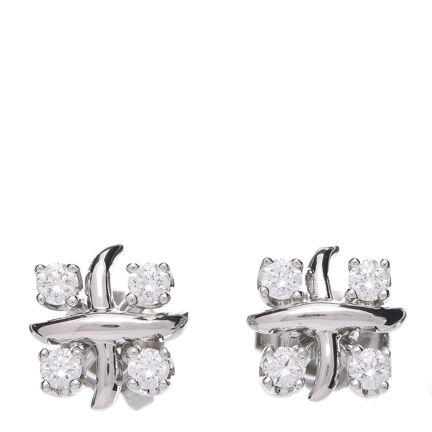 Platinum Diamond Schlumberger Lynn Earrings