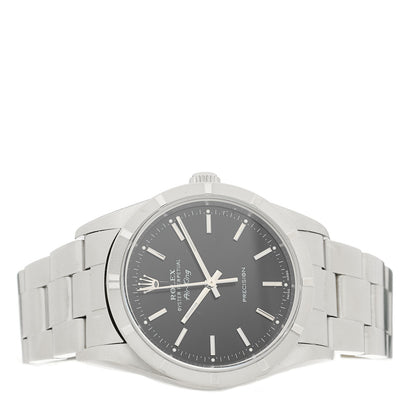 Rolex Stainless Steel 34mm Oyster Perpetual Air-King Precision Watch Black 14010M 2 of 4