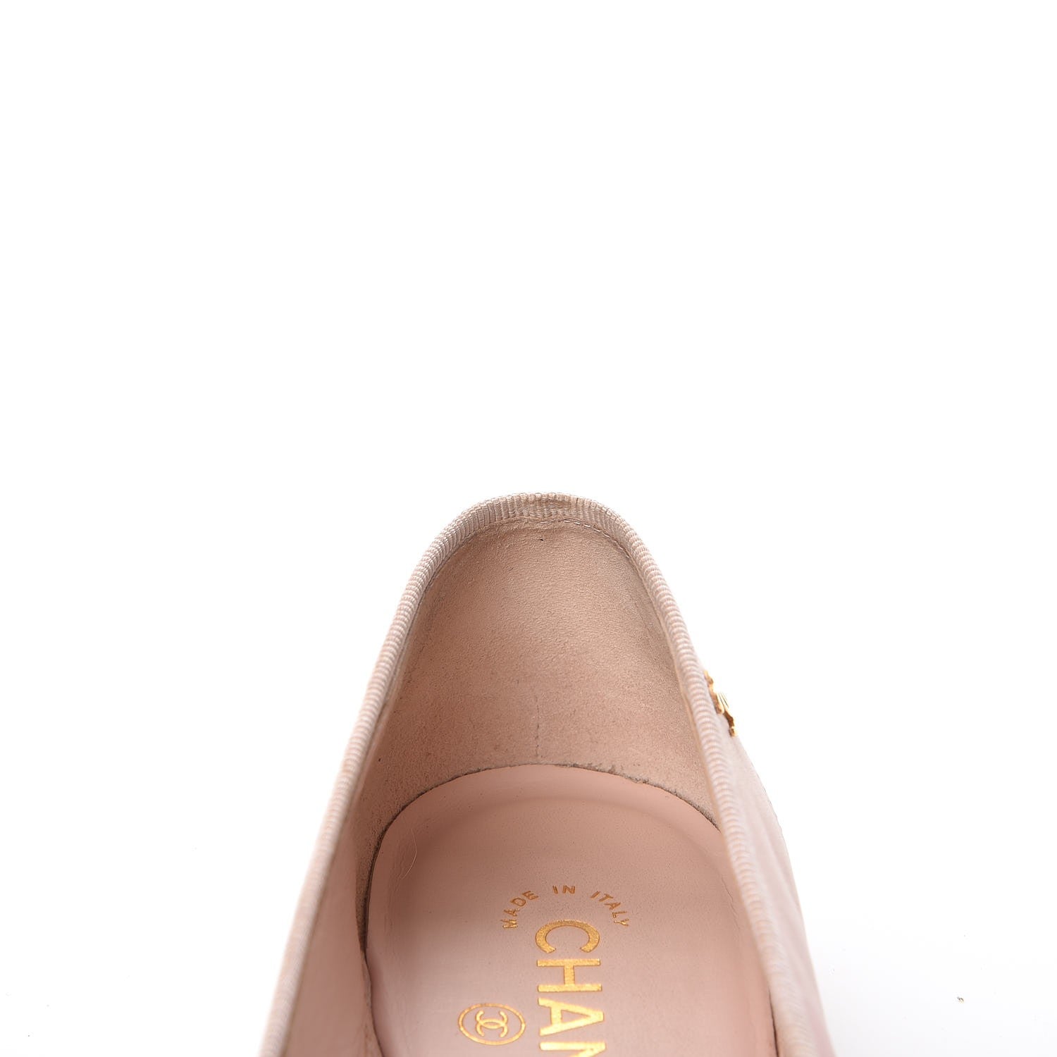 Chanel Lambskin Patent Cap Toe CC Ballerina Flats 40 Rose Clair 14 of 26
