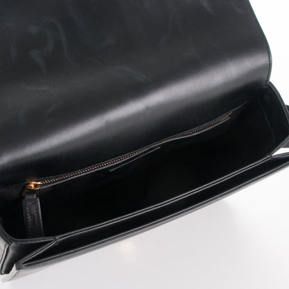 Saint Laurent Smooth Calfskin Medium Classic Monogram Universite Bag Black 5 of 6