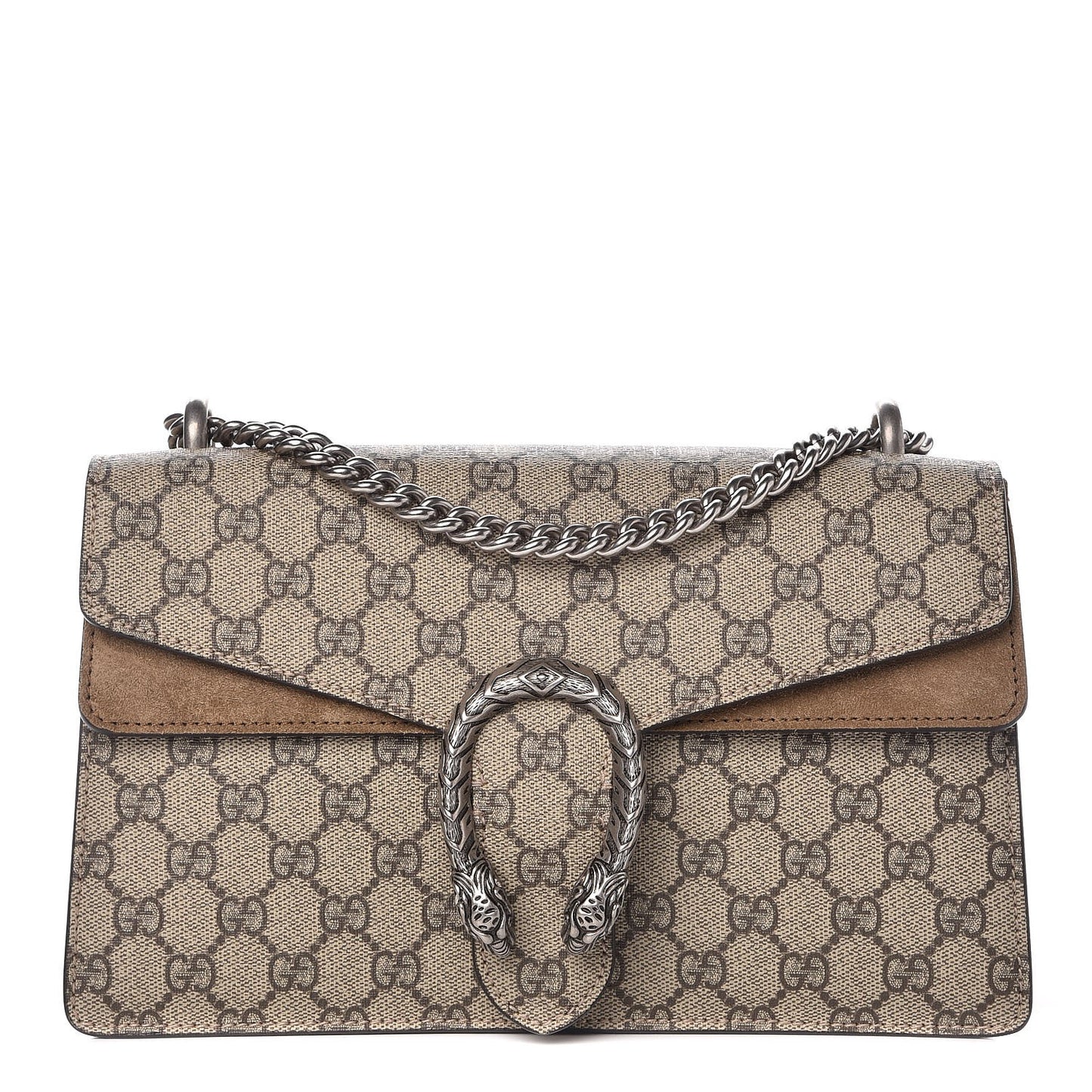 GG Supreme Monogram Small Dionysus Shoulder Bag Taupe