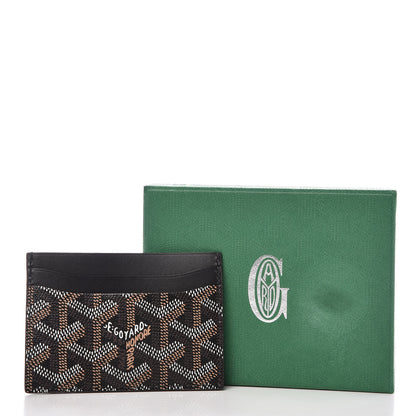 Goyard Goyardine Saint Sulpice Card Holder Black 9 of 9