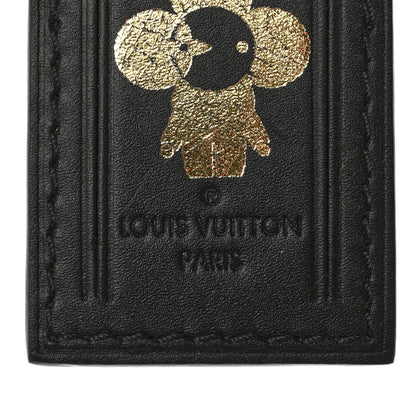 Louis Vuitton Calfskin Vivienne Luggage Tag Black 3 of 6