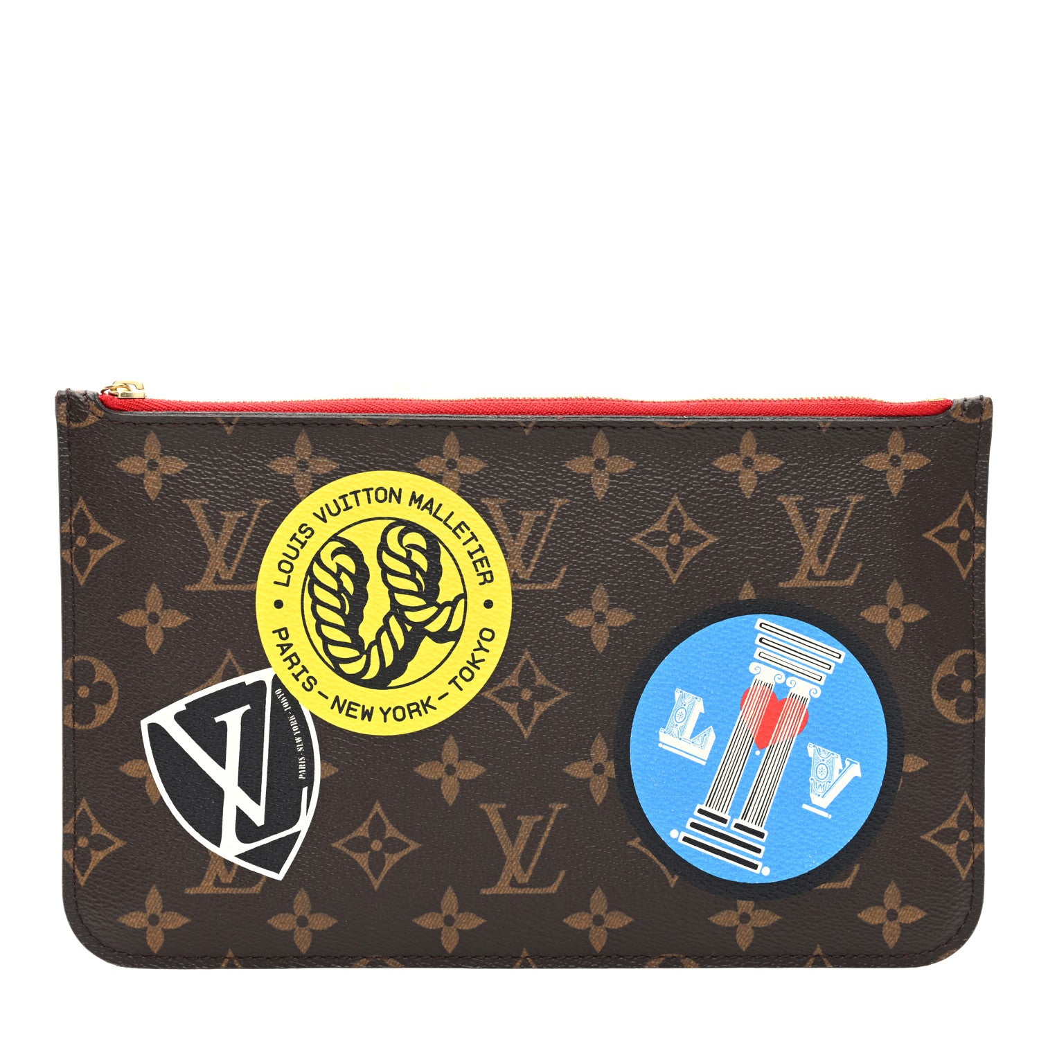 Louis Vuitton Monogram World Tour Neverfull MM GM Pochette 1 of 6