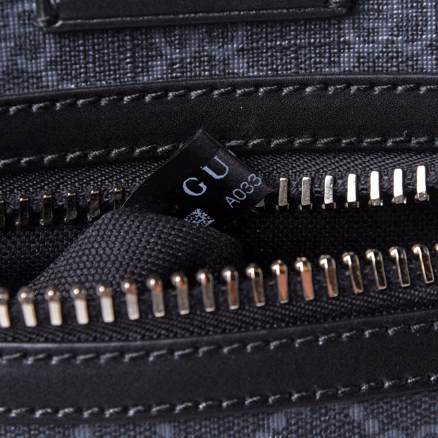 GG Supreme Monogram Web Small Flat Messenger Bag Black Grey