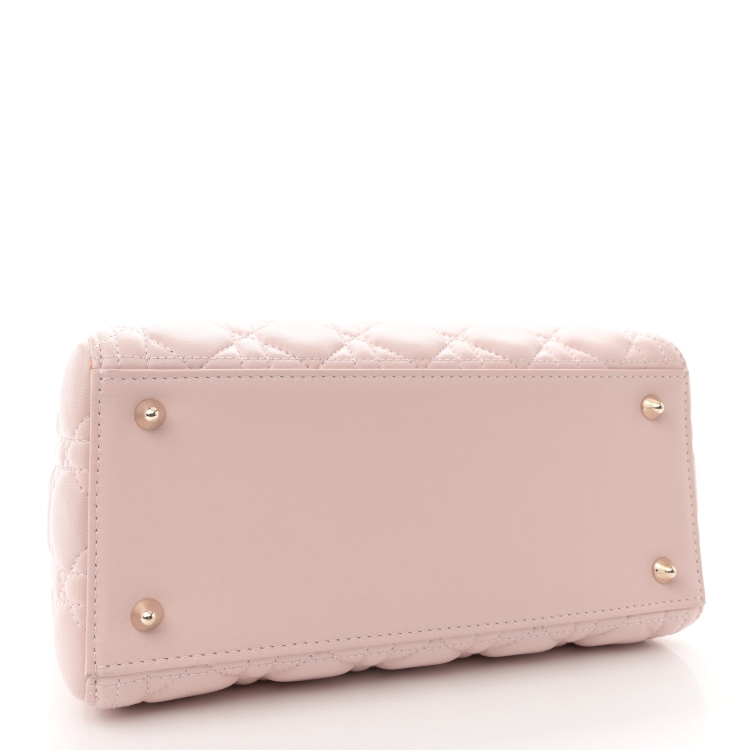 Christian Dior Lambskin Cannage Medium Lady Dior Light Pink 4 of 11
