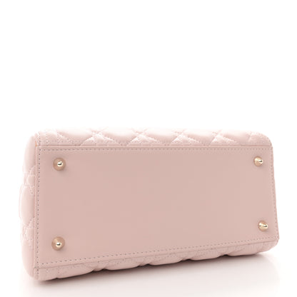 Christian Dior Lambskin Cannage Medium Lady Dior Light Pink 4 of 11