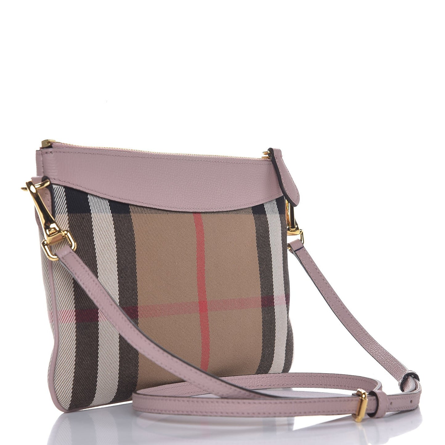 House Check Derby Peyton Crossbody Clutch Bag Pale Orchid
