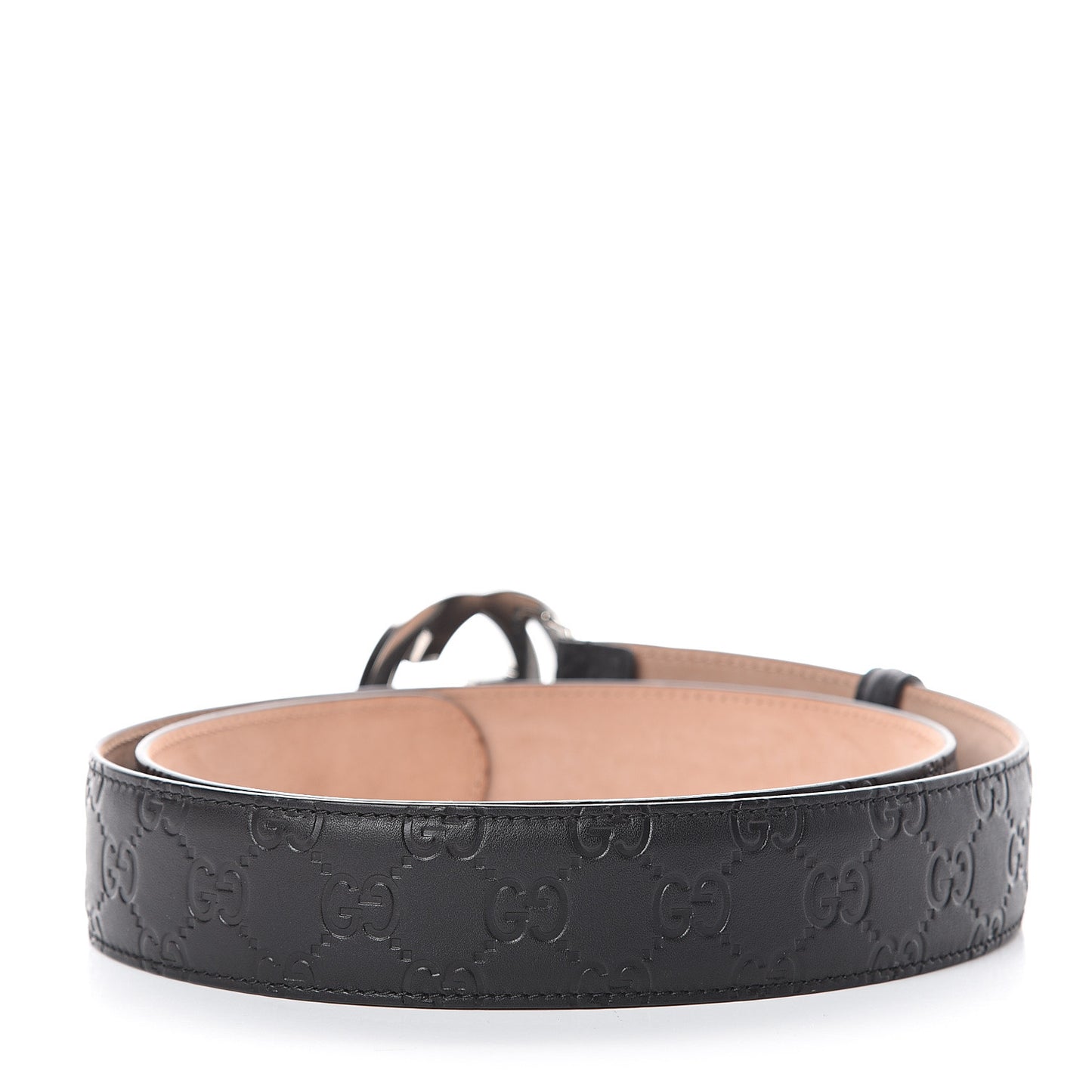 Guccissima Signature Interlocking G 40mm Belt 100 40 Black