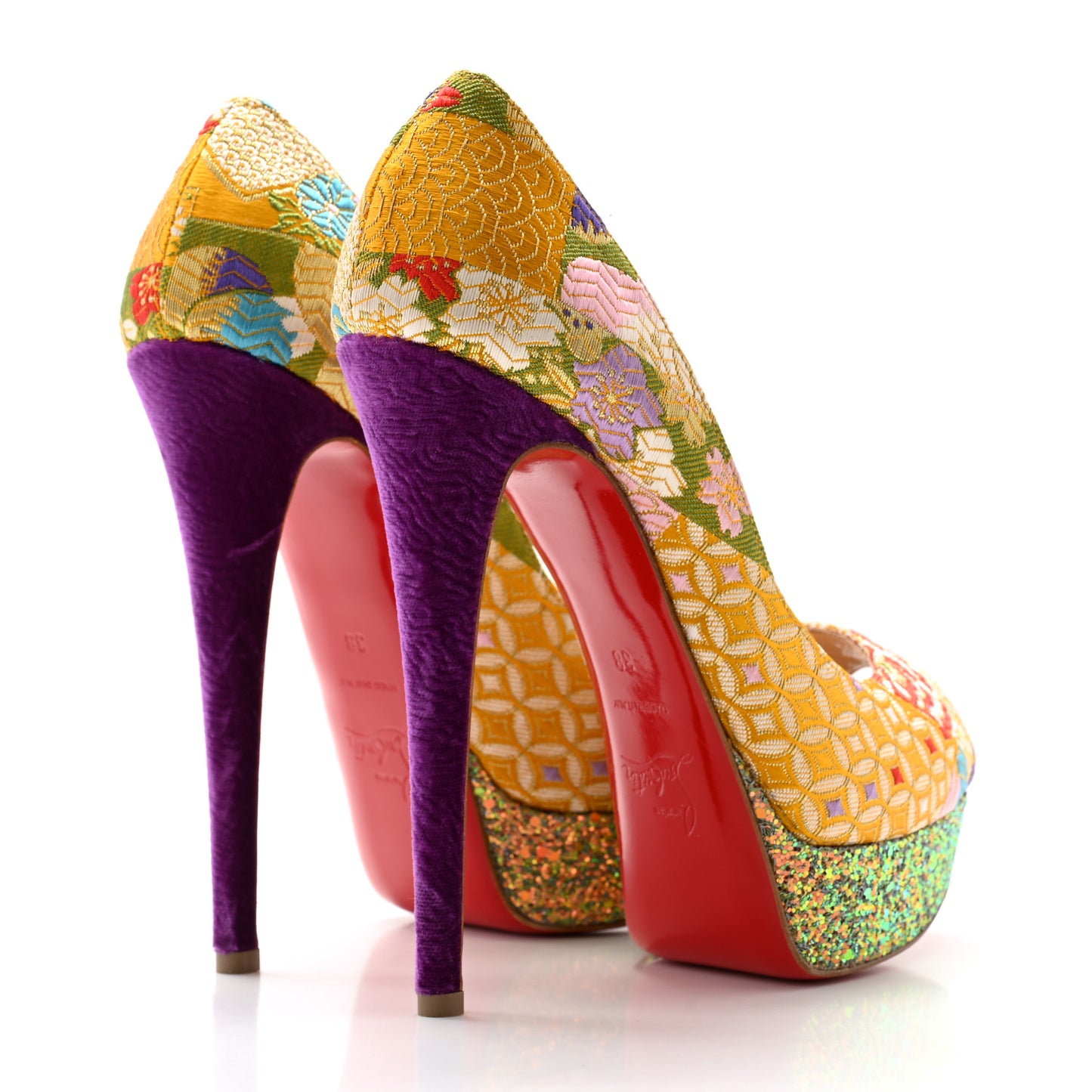 Tissu Glitter Dragon Lady Peep 150 Pumps 38 Pollen