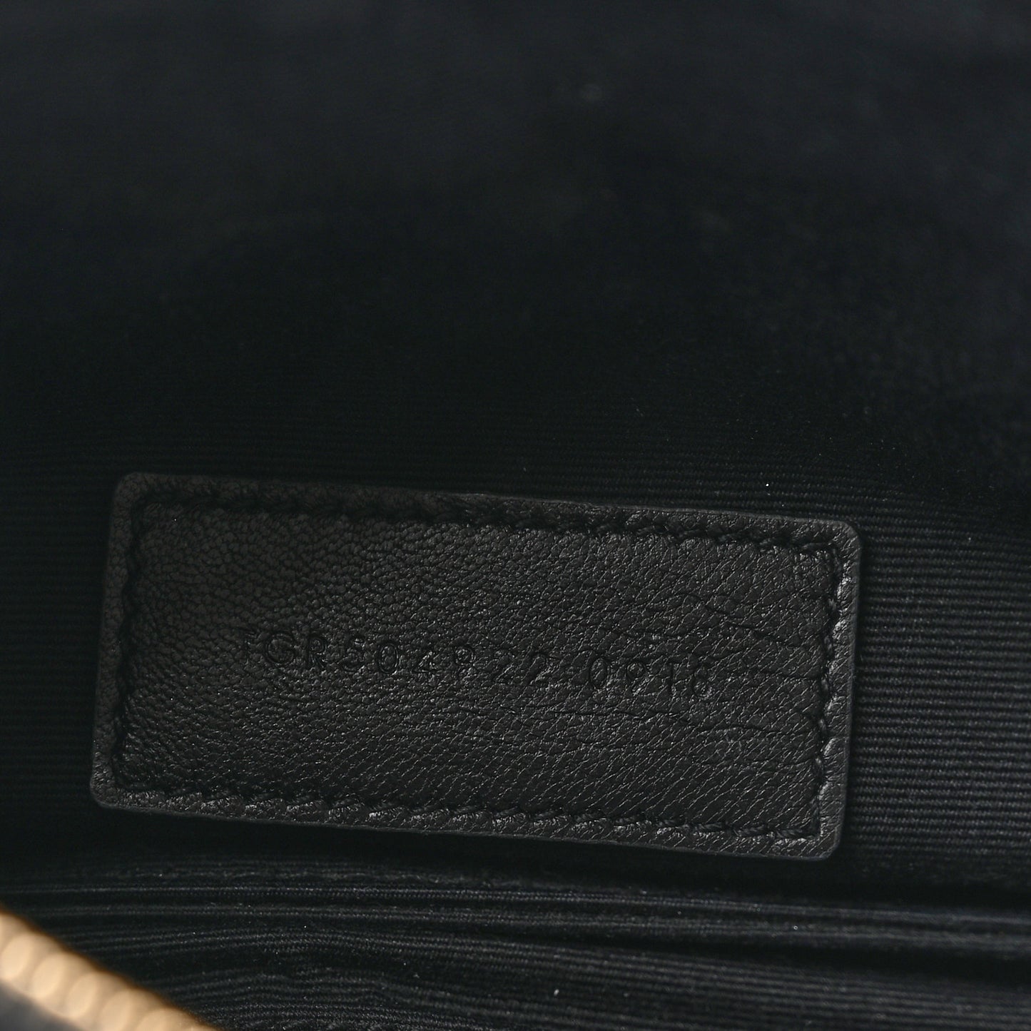 Grain De Poudre Chevron Monogram Bill Pouch Black