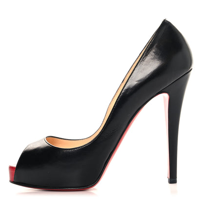 Christian Louboutin Kid Very Prive 120 Pumps 38.5 Black 1 of 10