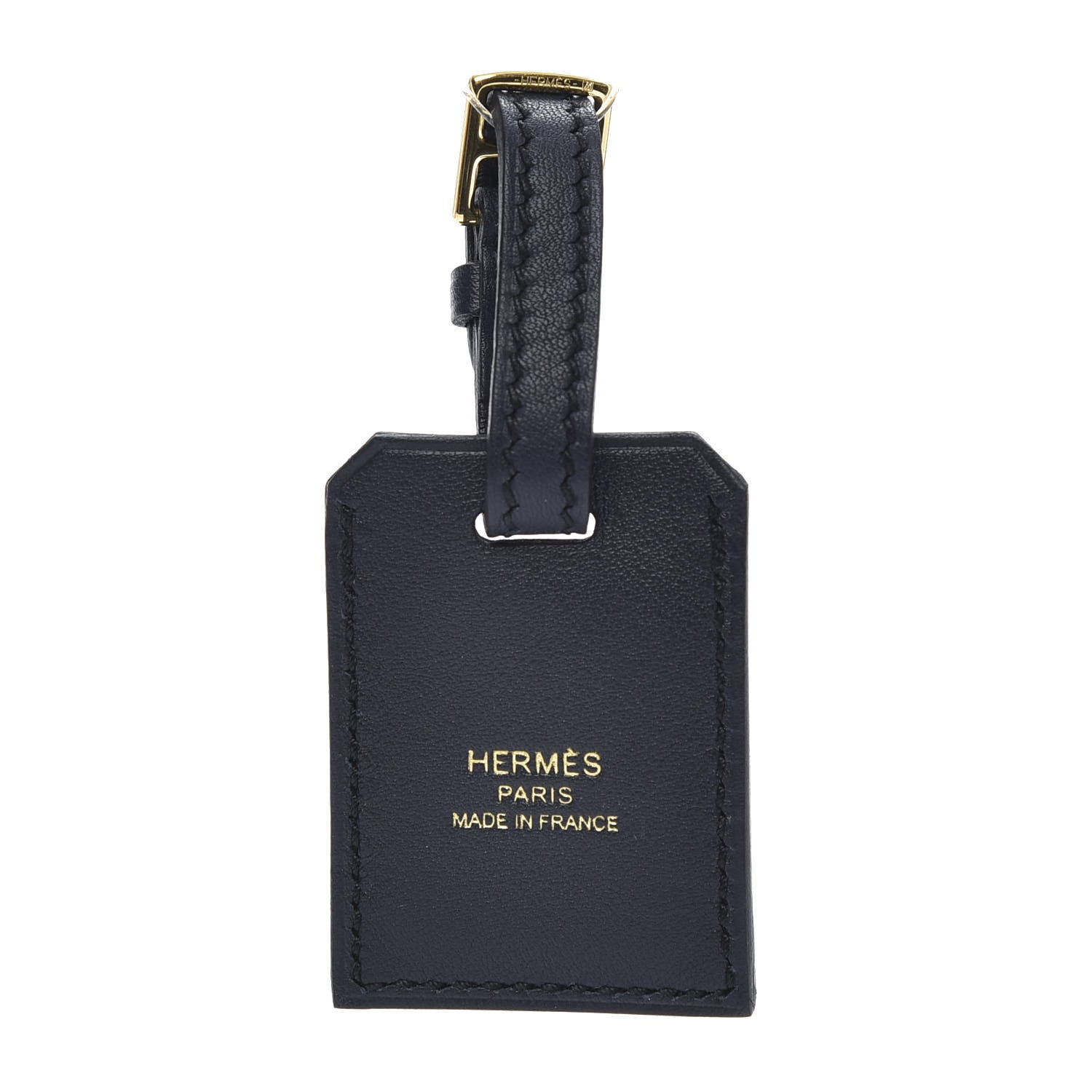 Hermes Swift Luggage Tag Bleu Nuit 2 of 4