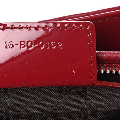 Christian Dior Patent Cannage Medium Lady Dior Red 6 of 12