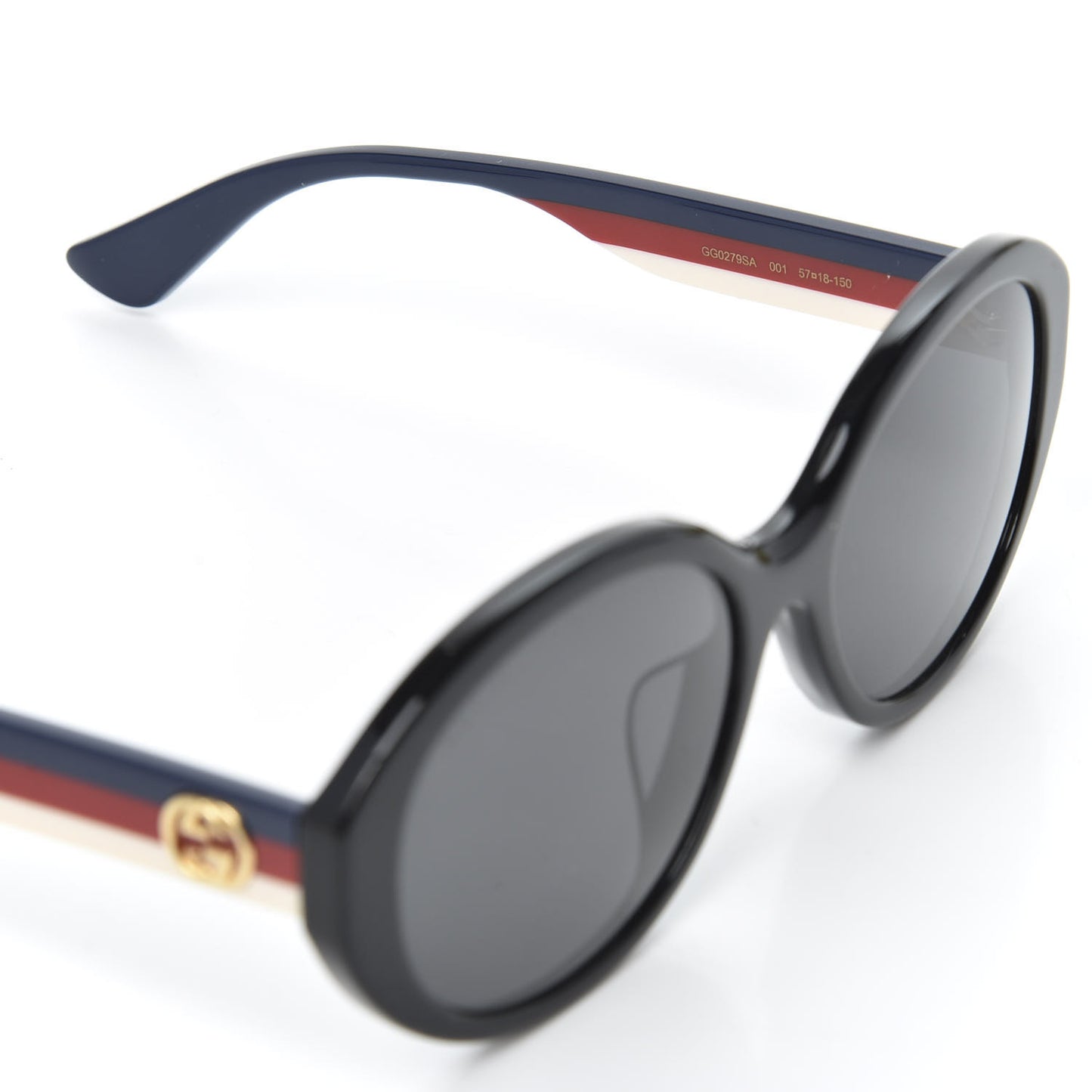 Round Web Sunglasses GG0279SA Black