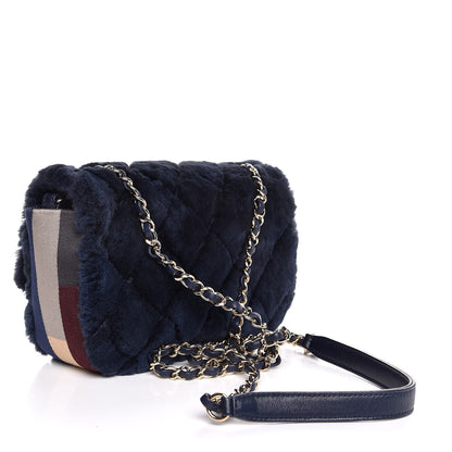 Chanel Orylag Lambskin Mini Rectangular Flap Blue 3 of 7
