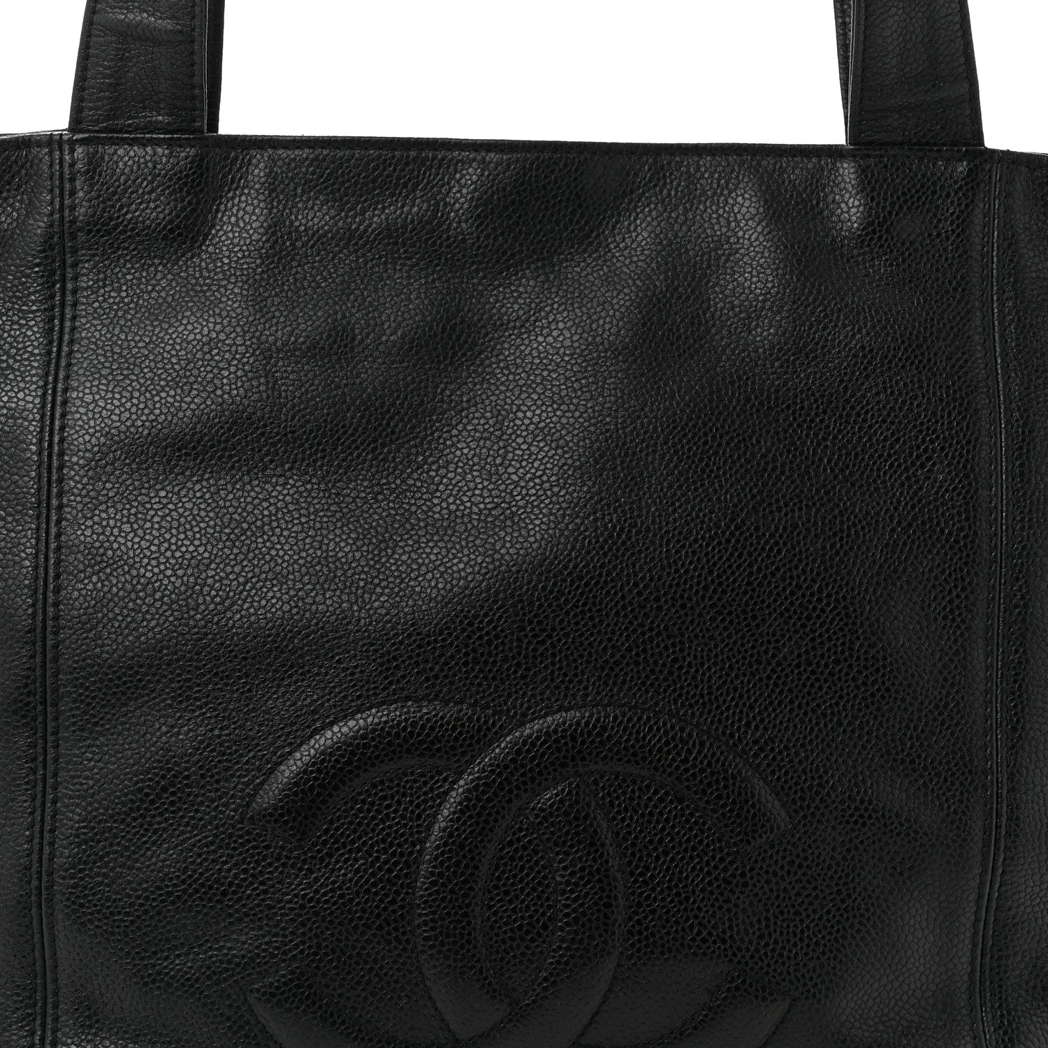 Chanel Caviar CC Shopper Tote Black 8 of 12