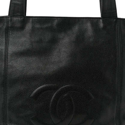 Chanel Caviar CC Shopper Tote Black 8 of 12